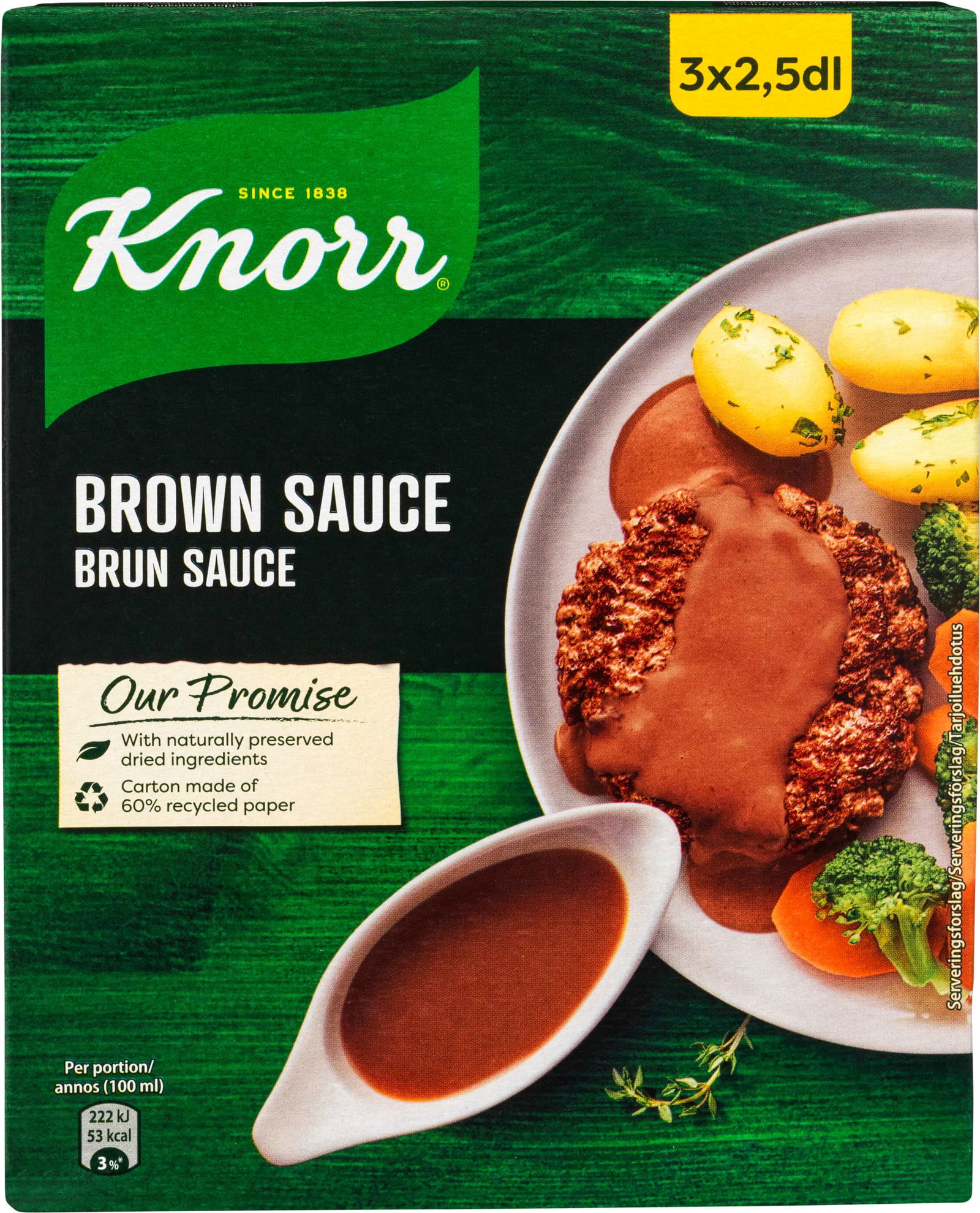 Knorr Brun Sauce 3x30g