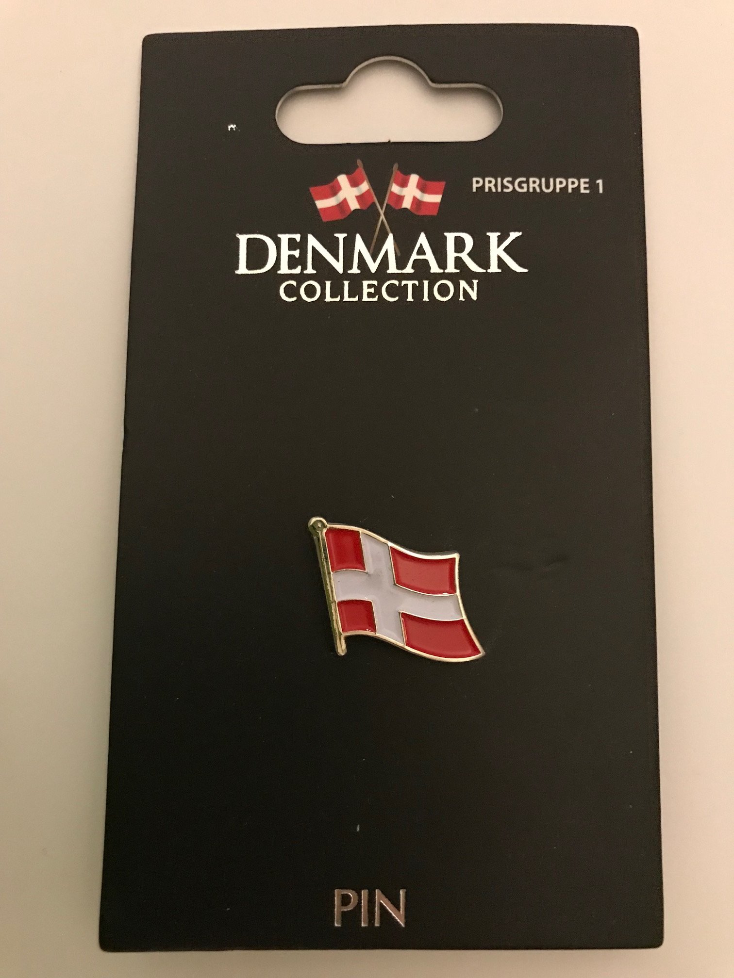 Danish flag pin 