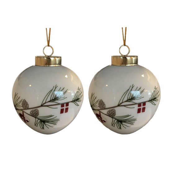 Porcelain Christmas bulbs