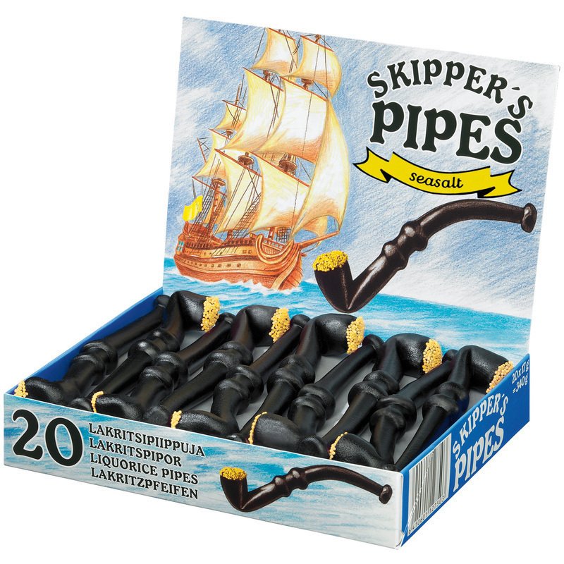 Malaco Skipper's Pipes Seasalt 20 pieces