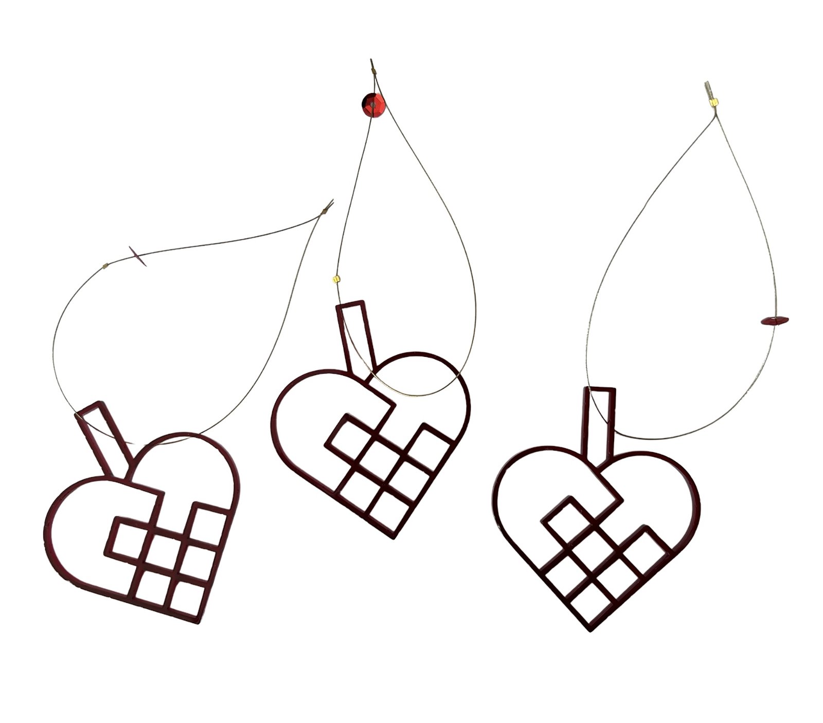 Harritsø Design - 3 Christmas hearts 