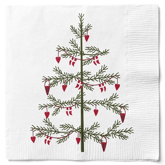 Napkins with Christmas tree