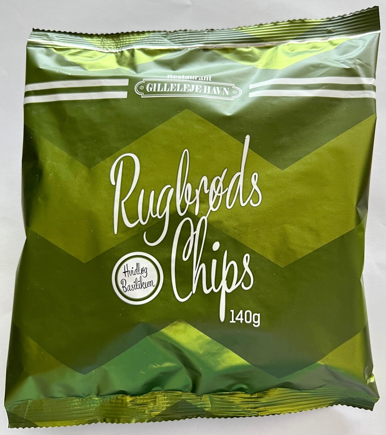 Gilleleje Rugbrøds Chips  Basil & Garlic 140 g