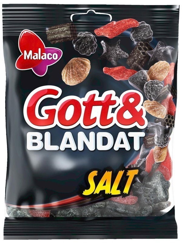 Malaco Det salte mix 500 g