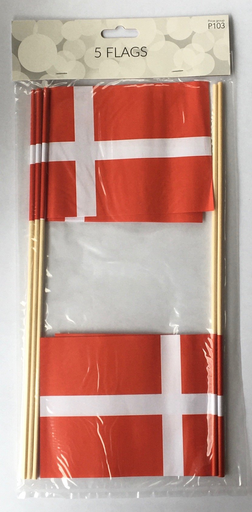  Flag DK A6 wooden stick 5 stk.