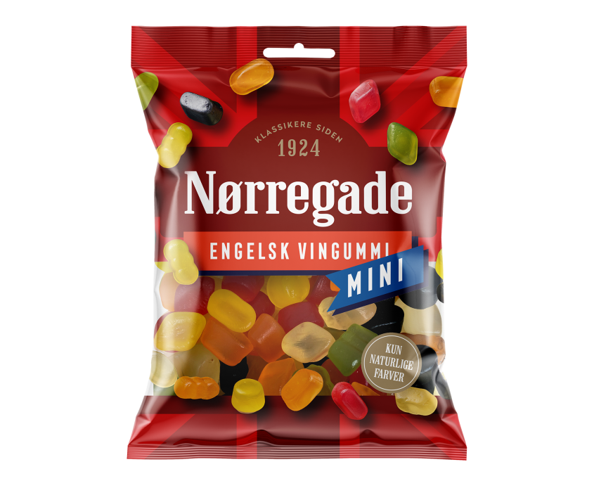 Nørregade English Wine gum Mini 130g