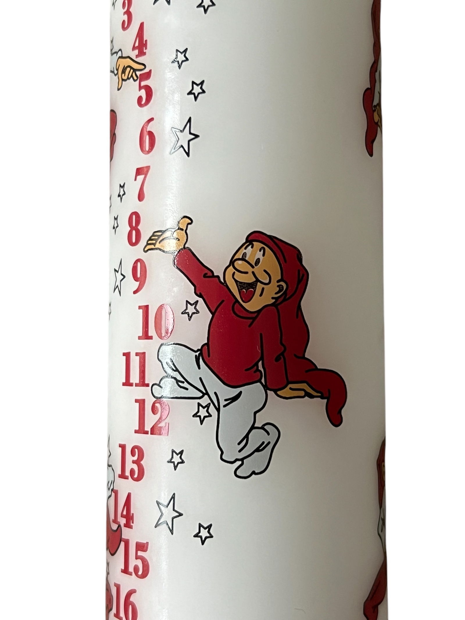 Calendar candle with Bramming Pixies, 25 cm