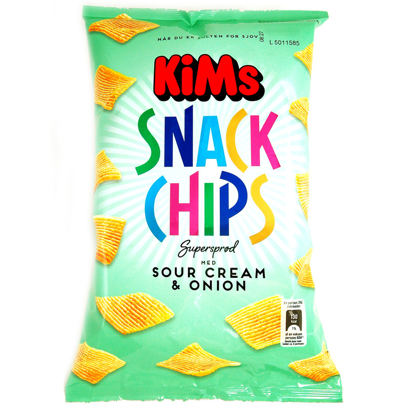 KiMs Snack Chips Sour Cream & Onion 165g