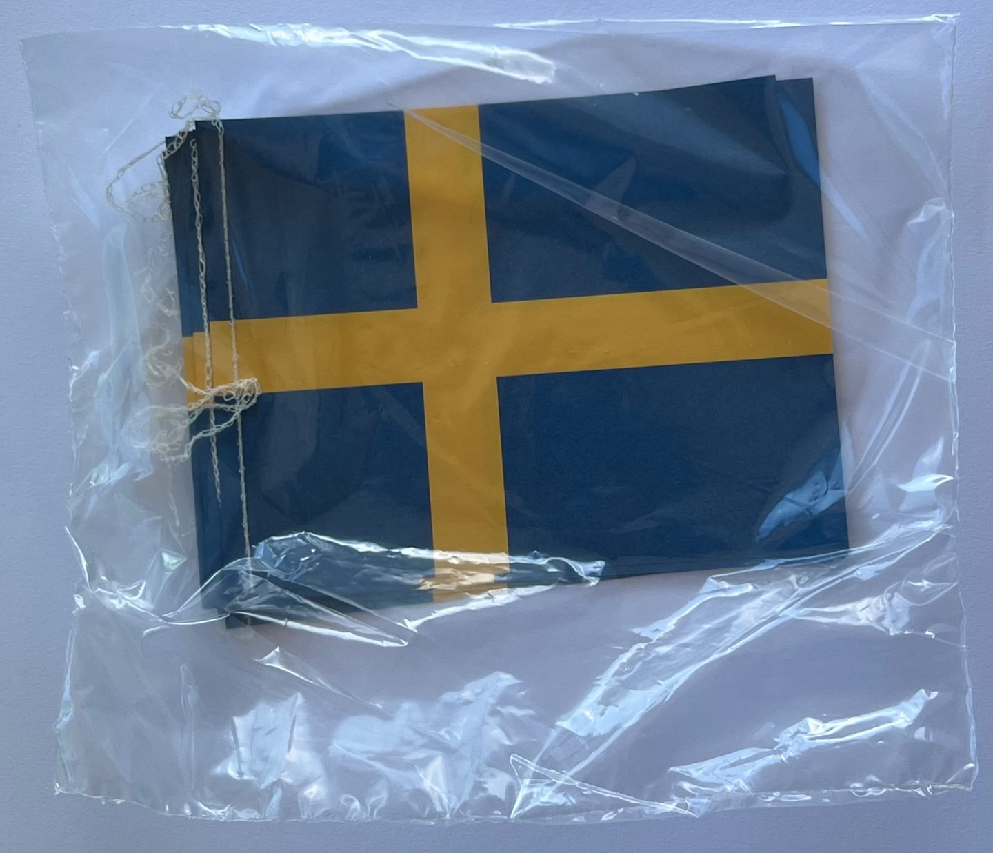 Swedish flag garland