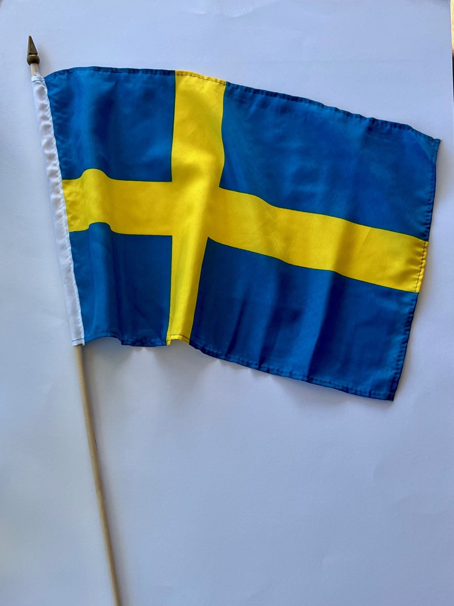 Swedish flag in fabric 